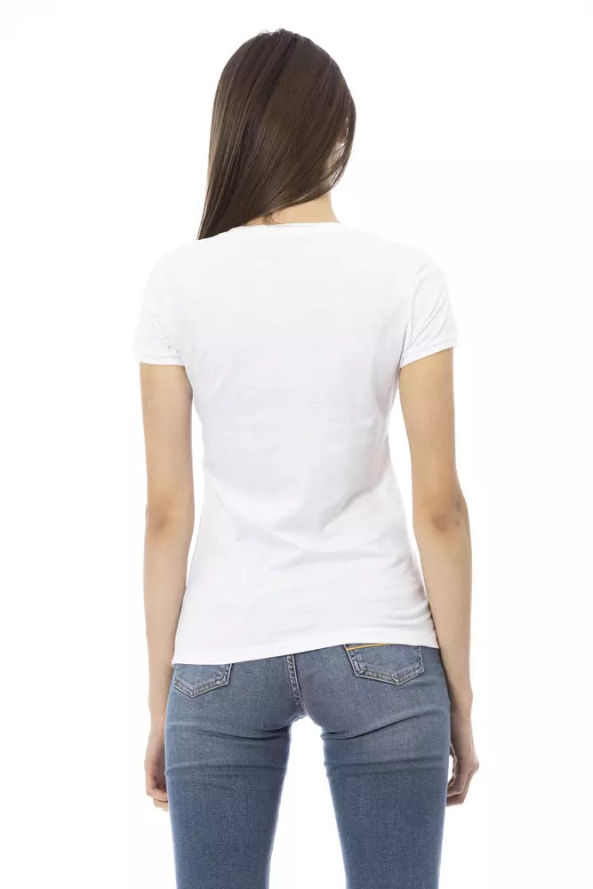 Haut Femme Trussardi Action en Coton Blanc