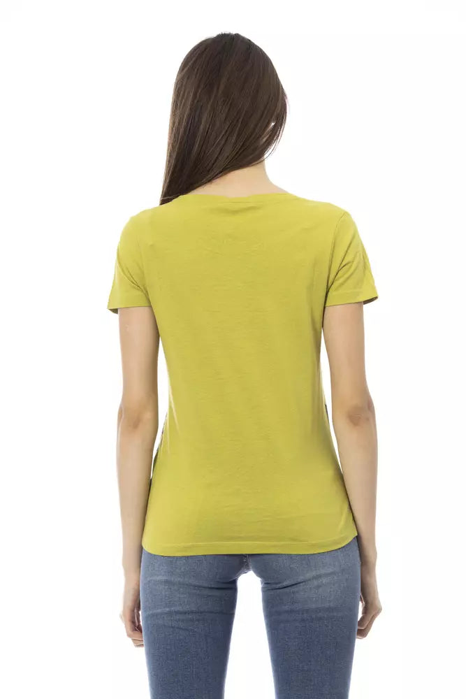 T-shirt femme Trussardi Action en coton vert