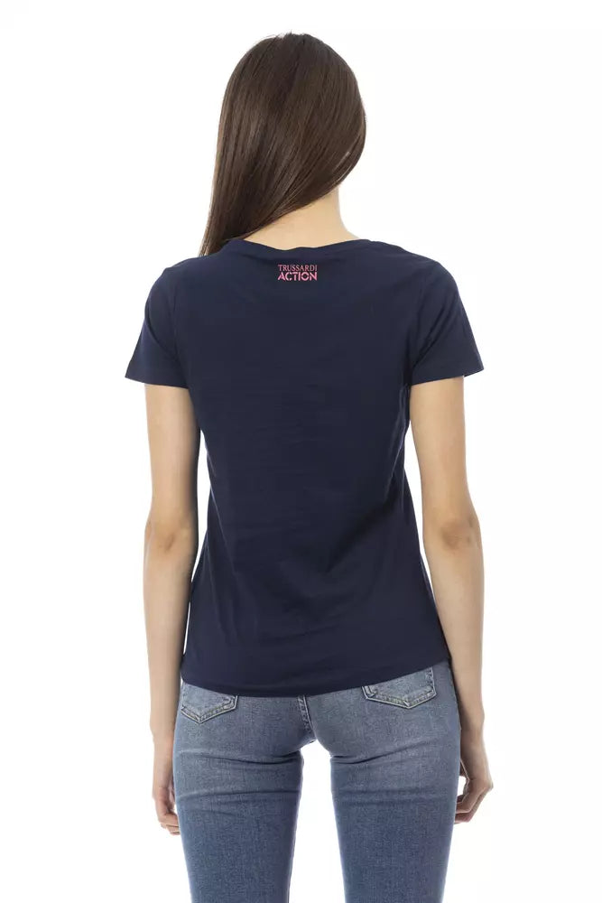 Trussardi Action Blue T-Shirt for Women detail view