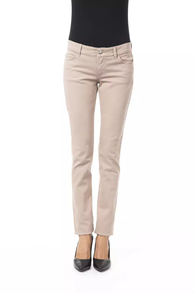 BYBLOS Beige Baumwolle Damen Hosen