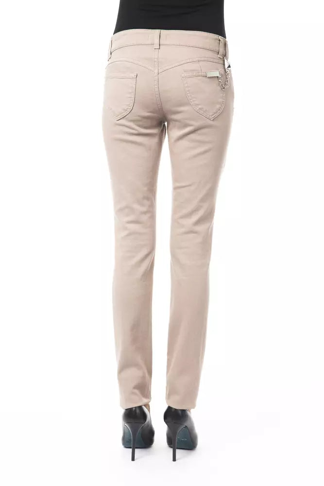 BYBLOS Beige Baumwolle Damen Hosen