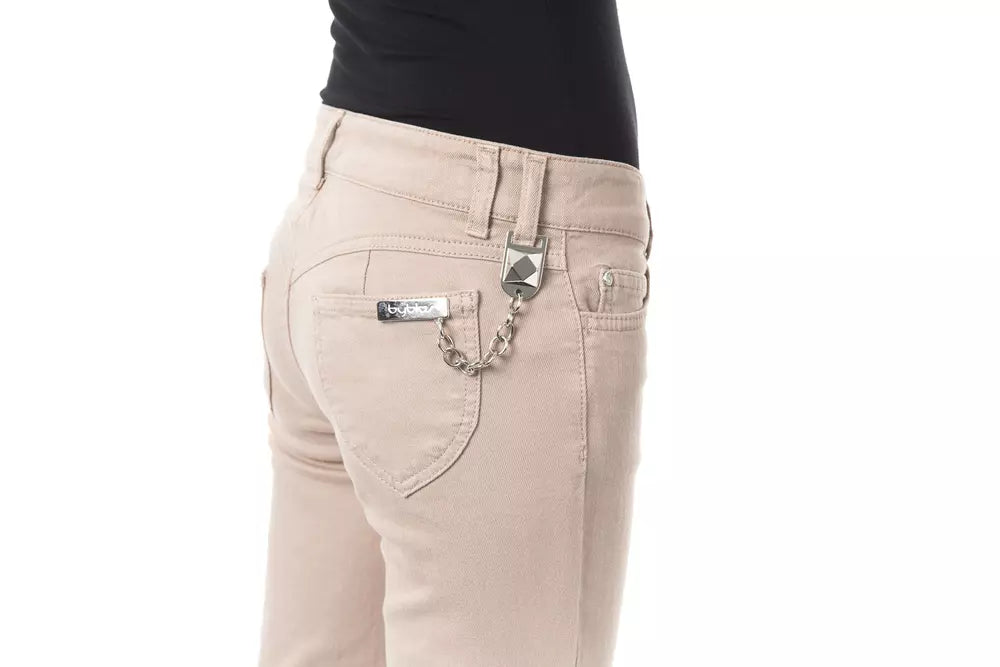BYBLOS Beige Baumwolle Damen Hosen