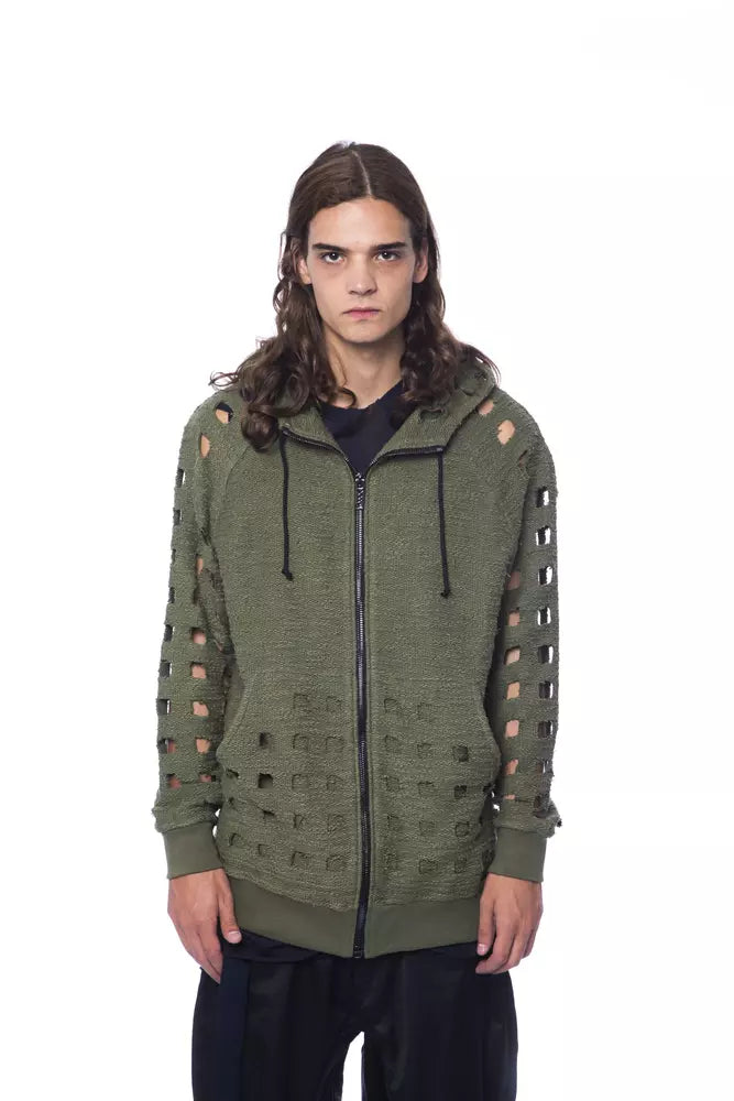 Pull Nicolo Tonetto en coton militaire pour homme