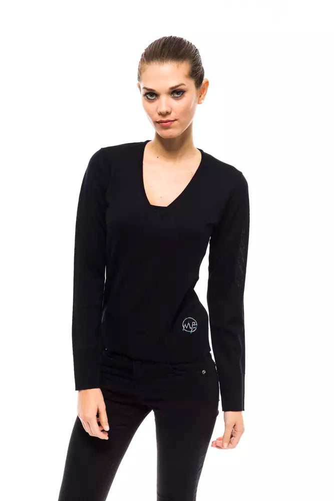 Pull femme en laine bleu Montana Blu