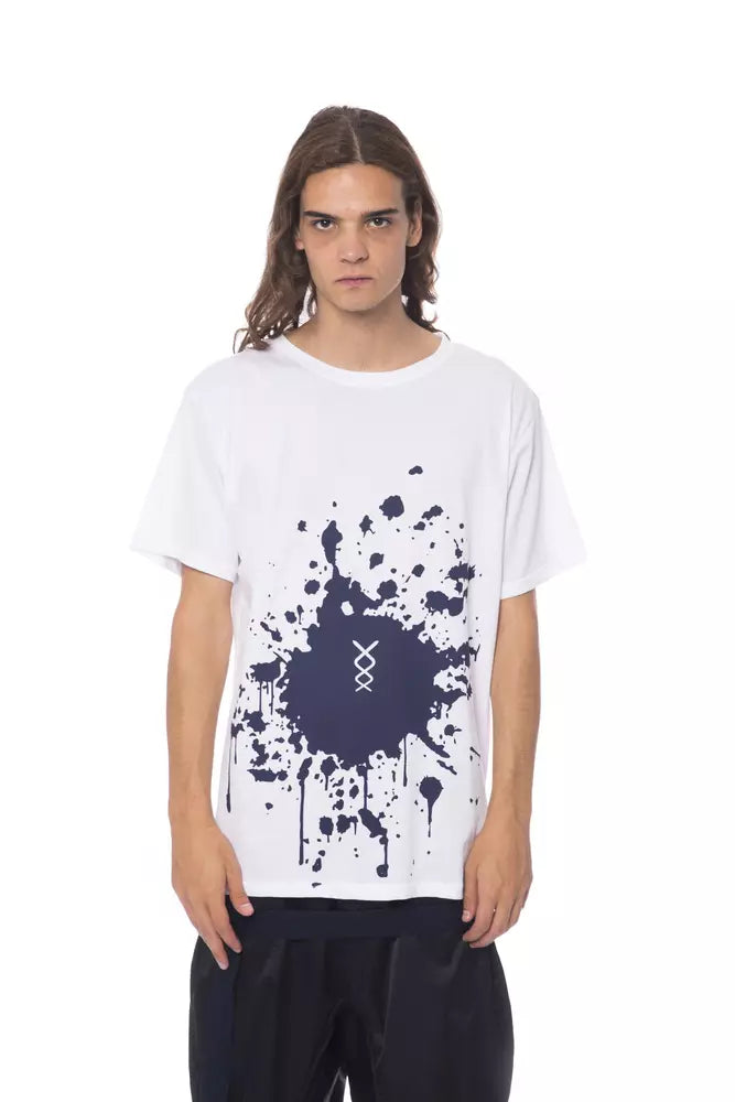 T-shirt blanc en coton pour homme Nicolo Tonetto