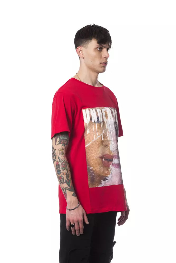 T-shirt en coton rouge pour homme Nicolo Tonetto