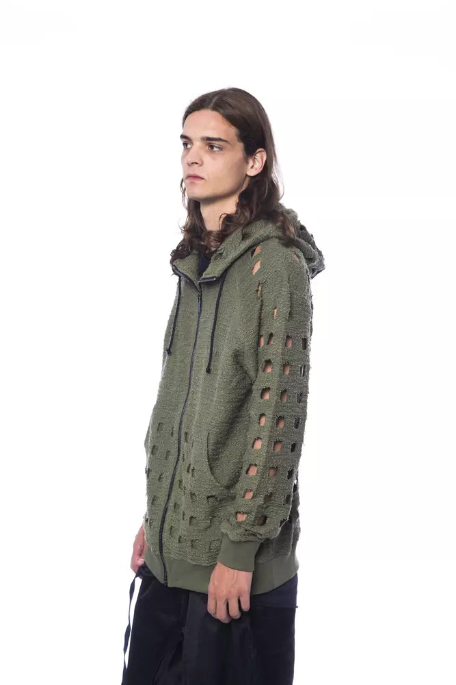 Pull Nicolo Tonetto en coton militaire pour homme