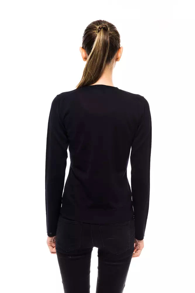Pull femme en laine bleu Montana Blu