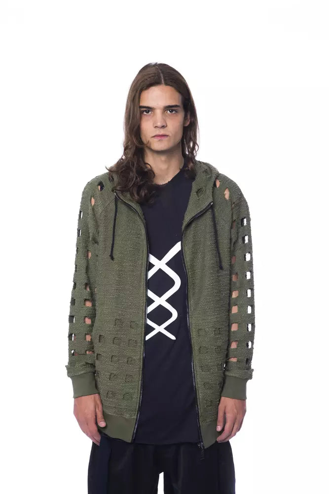 Pull Nicolo Tonetto en coton militaire pour homme