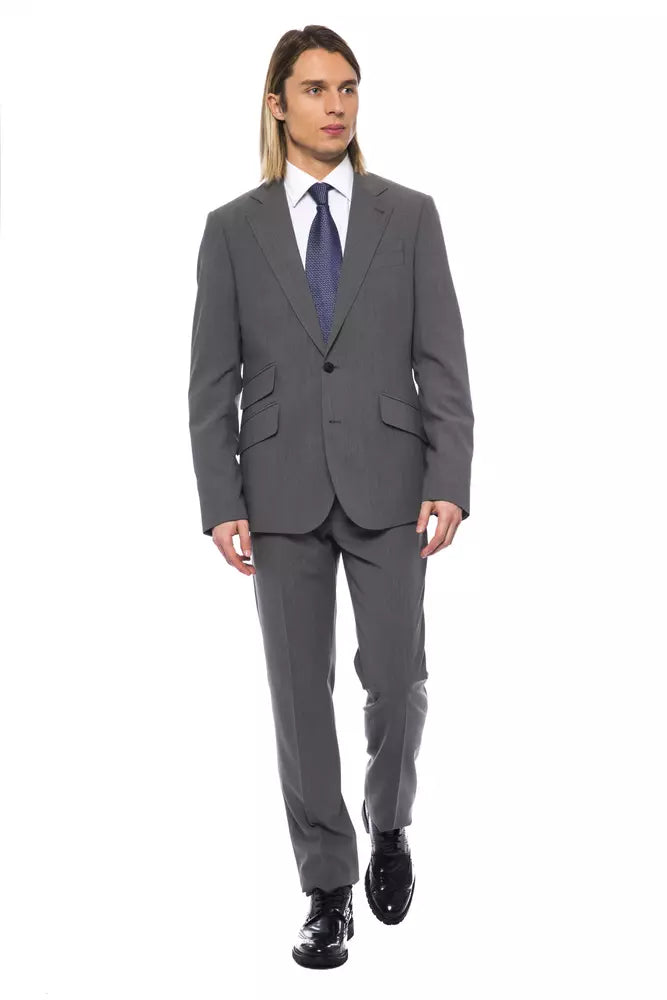 Billionaire Italian Couture Gray Wool Men's Blazer