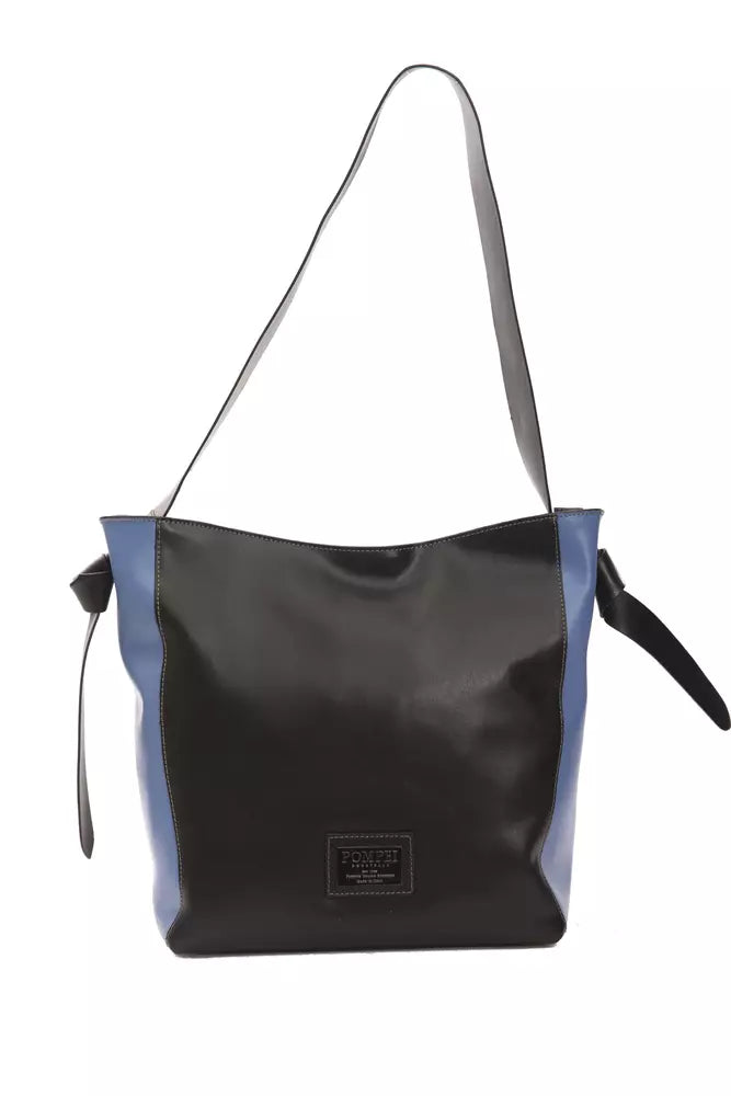 Sac à bandoulière en cuir noir Pompei Donatella pour femme