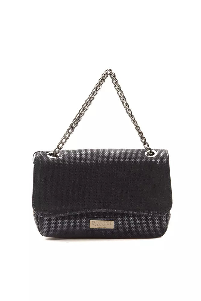 Sac bandoulière en cuir bleu pour femme Pompei Donatella
