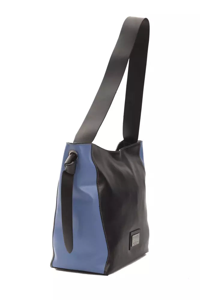 Sac à bandoulière en cuir noir Pompei Donatella pour femme