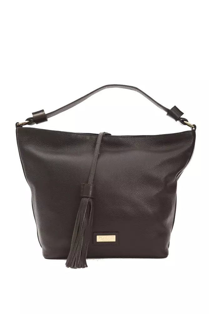 Sac à bandoulière en cuir marron Pompei Donatella pour femme