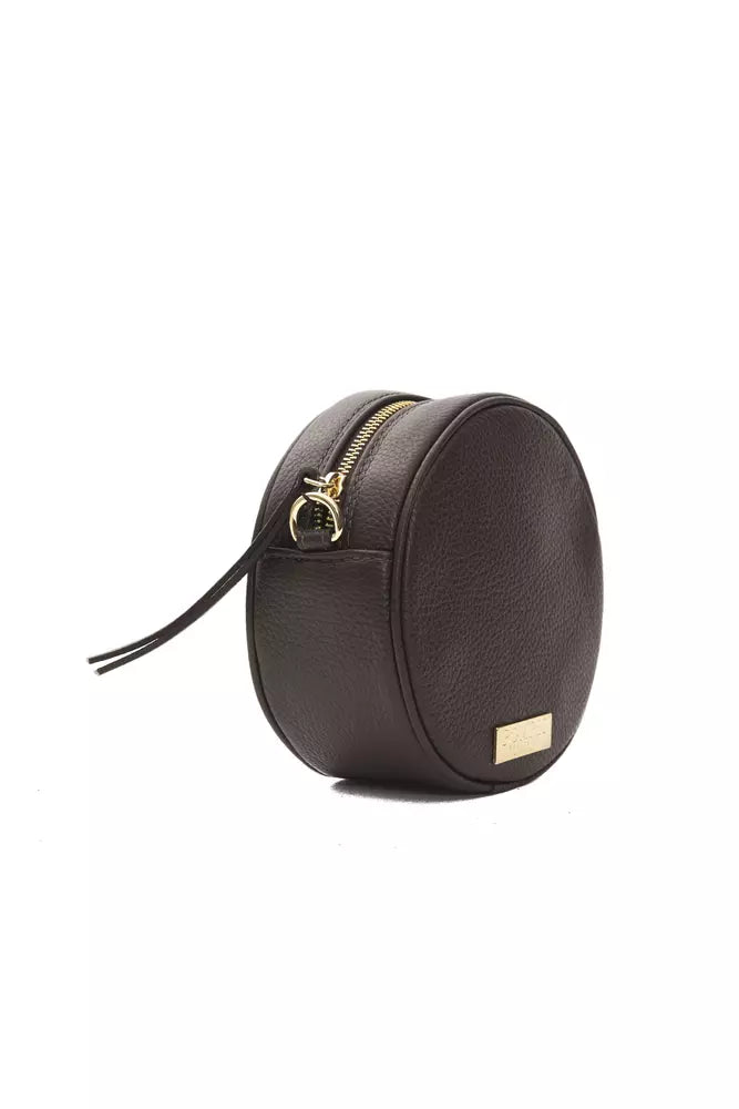 Sac bandoulière en cuir marron Pompei Donatella pour femme