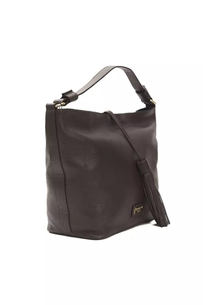 Sac à bandoulière en cuir marron Pompei Donatella pour femme
