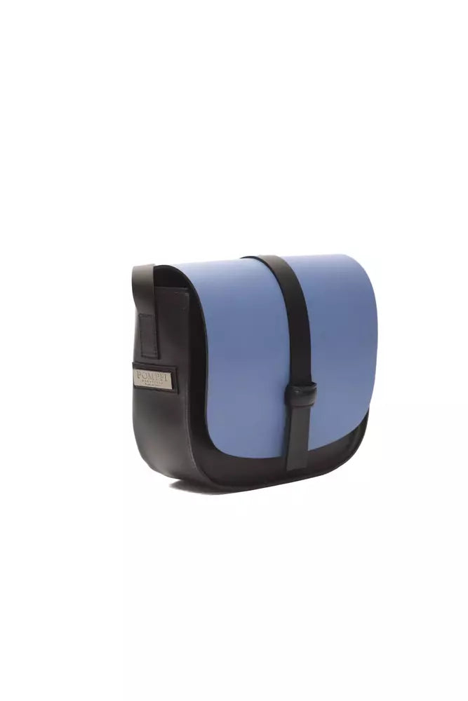 Sac bandoulière Pompei Donatella en cuir bleu pour femme