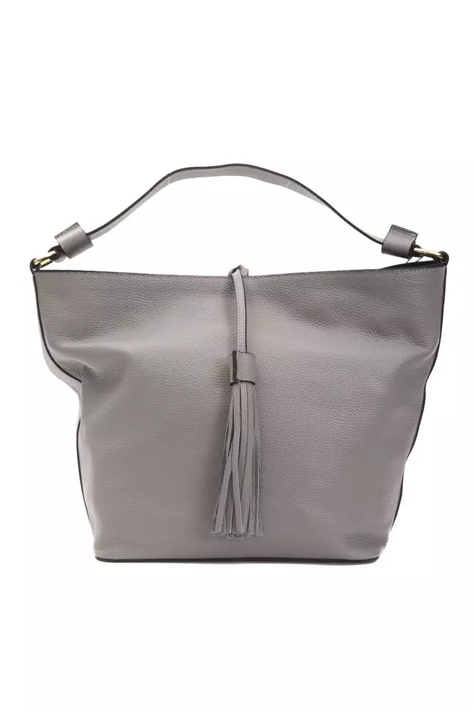 Sac à bandoulière en cuir gris Pompei Donatella pour femme