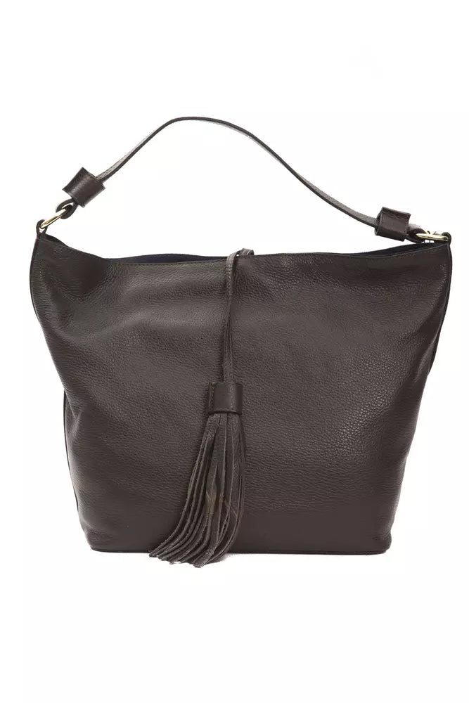 Sac à bandoulière en cuir marron Pompei Donatella pour femme