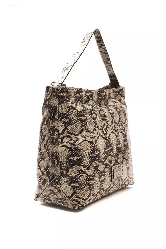 Sac à bandoulière en cuir gris Pompei Donatella pour femme