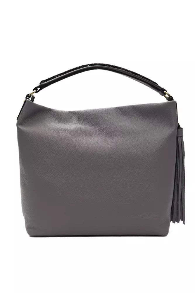 Sac à bandoulière en cuir gris Pompei Donatella pour femme