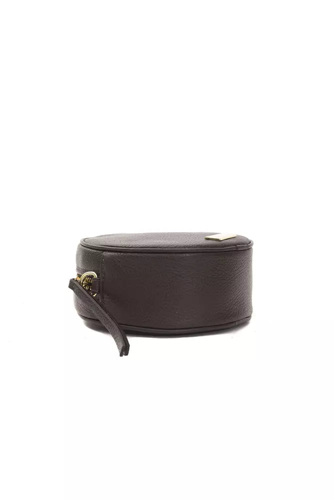 Sac bandoulière en cuir marron Pompei Donatella pour femme