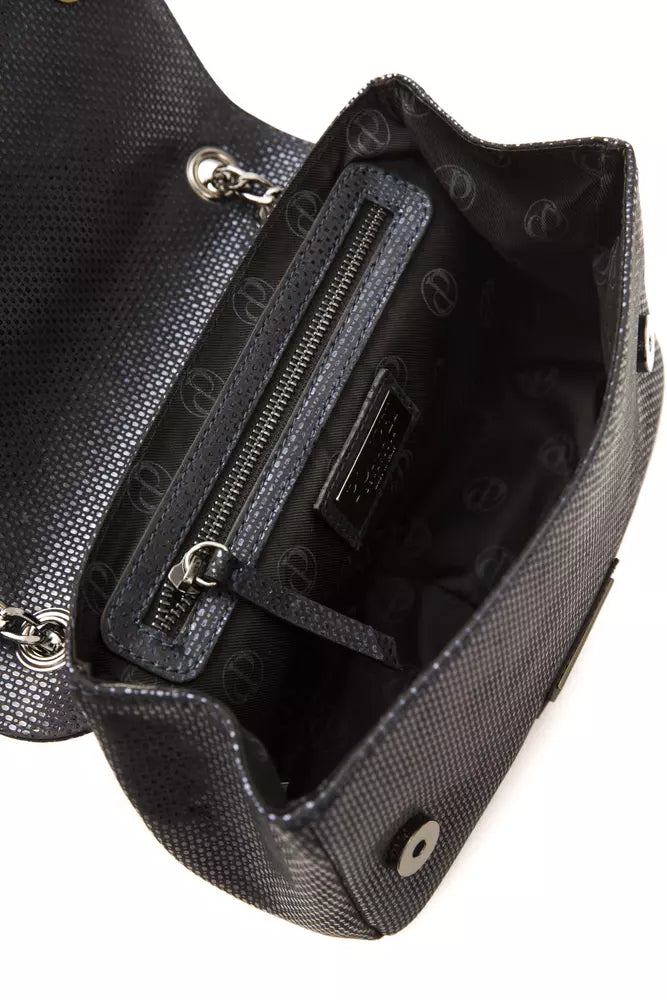 Sac bandoulière en cuir bleu pour femme Pompei Donatella