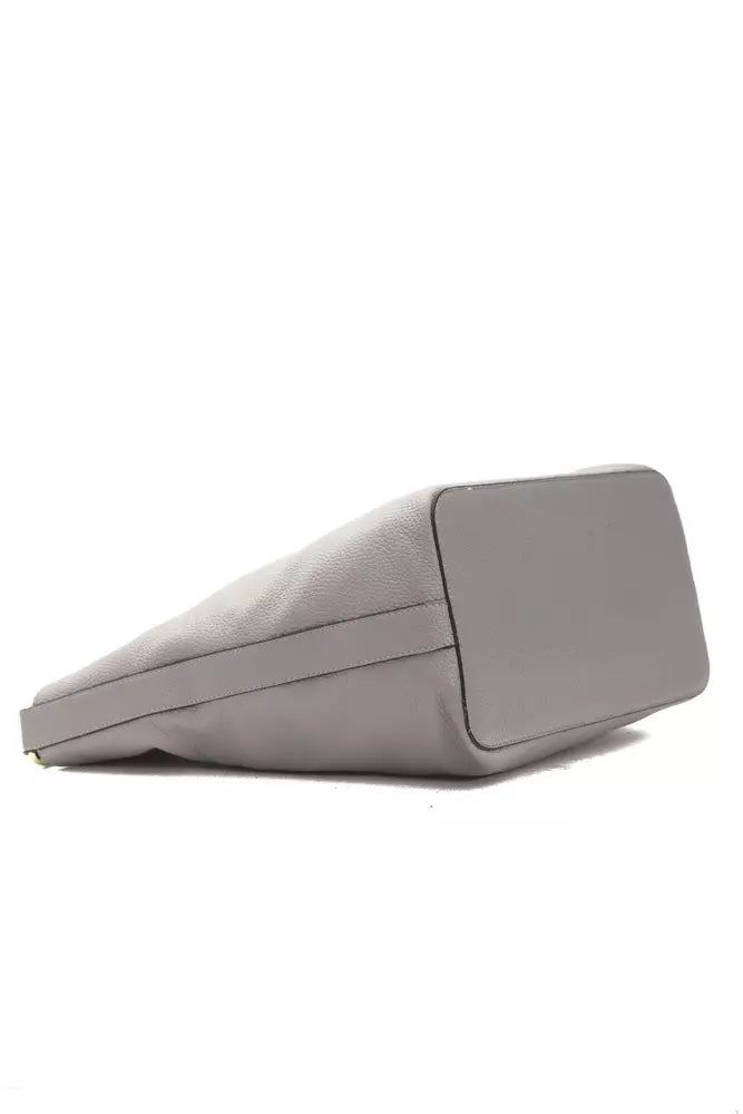 Sac à bandoulière en cuir gris Pompei Donatella pour femme