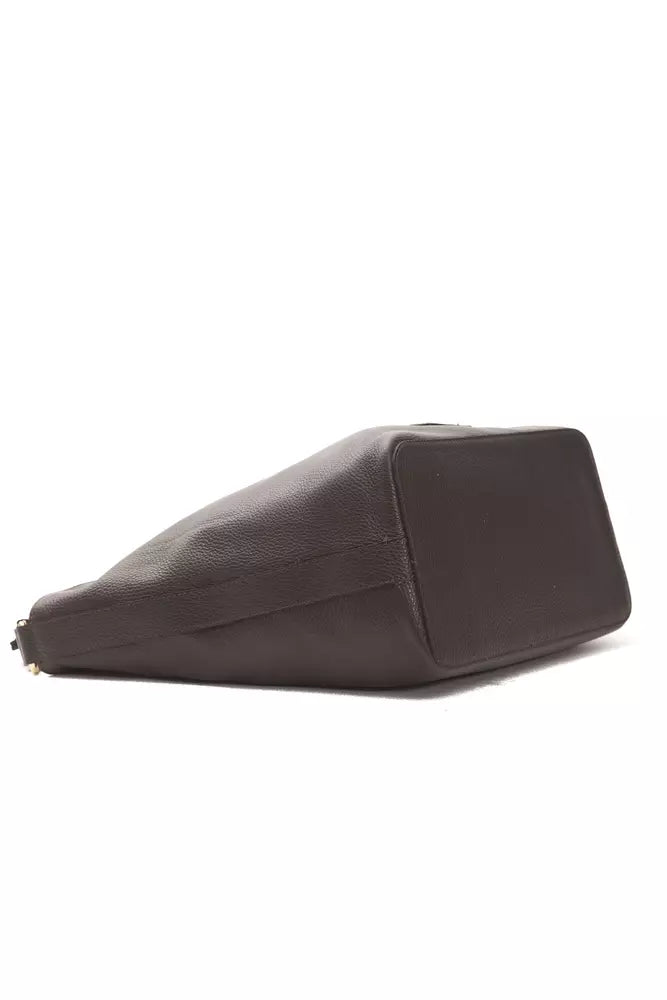 Sac à bandoulière en cuir marron Pompei Donatella pour femme