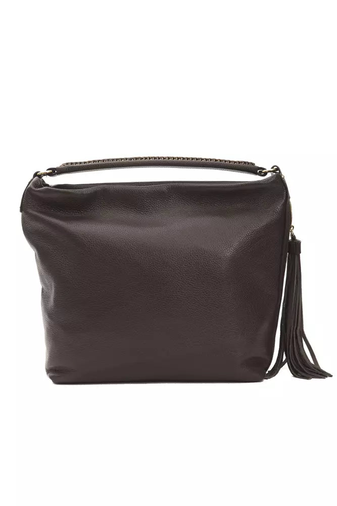 Sac à bandoulière en cuir marron Donatella Pompéi pour femme