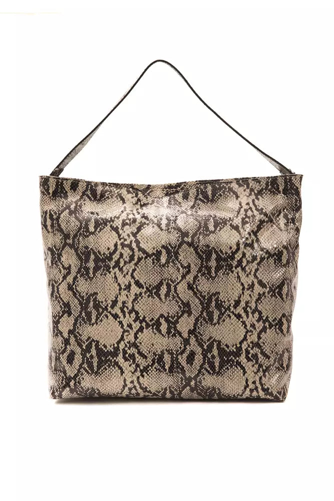 Sac à bandoulière en cuir gris Pompei Donatella pour femme