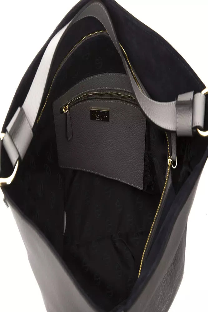 Sac à bandoulière en cuir gris Pompei Donatella pour femme