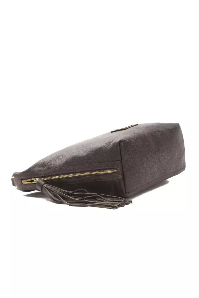 Sac à bandoulière en cuir marron Donatella Pompéi pour femme
