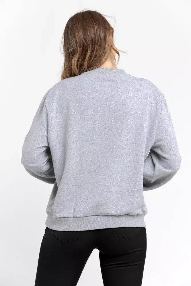 Sweat-shirt Femme Trussardi en Coton Gris