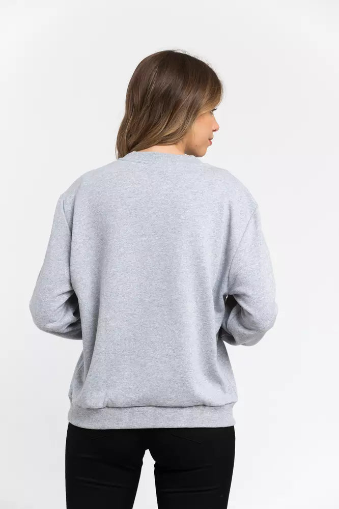 Sweat-shirt Femme Trussardi en Coton Gris