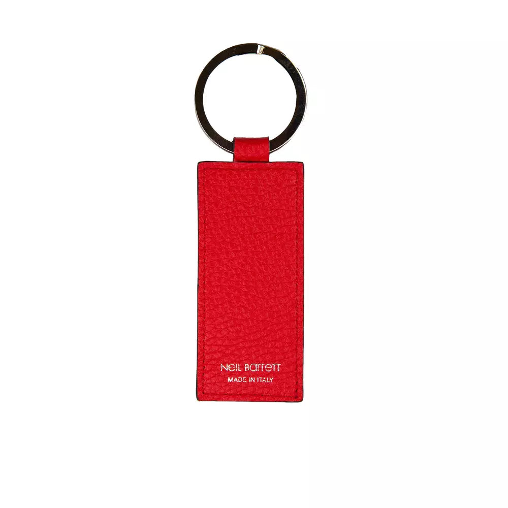 Neil Barrett Porte-clés en cuir rouge pour homme
