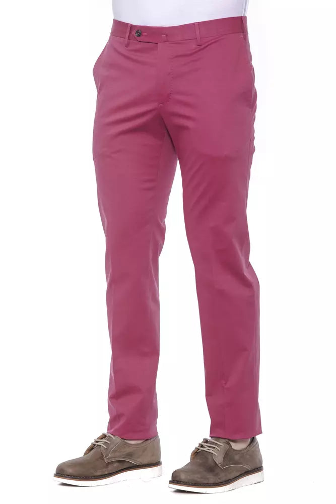 Pantalon en coton fuchsia PT Torino pour homme