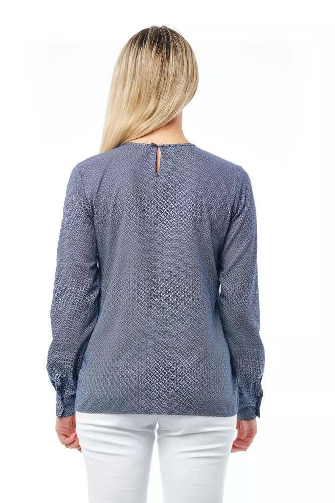 Bagutta Blaue Baumwollbluse für Damen