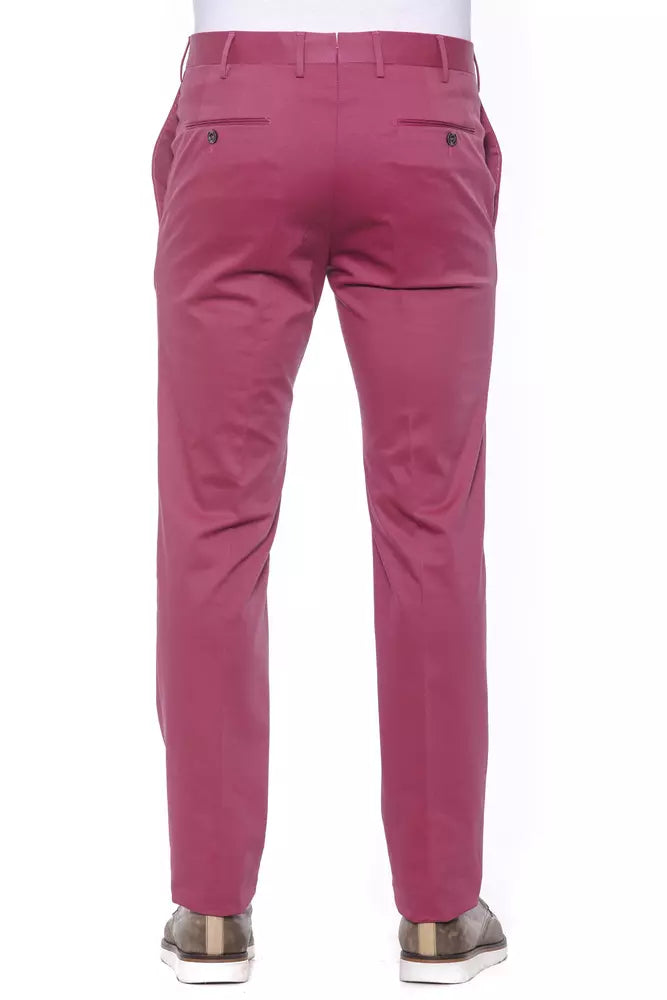 Pantalon en coton fuchsia PT Torino pour homme
