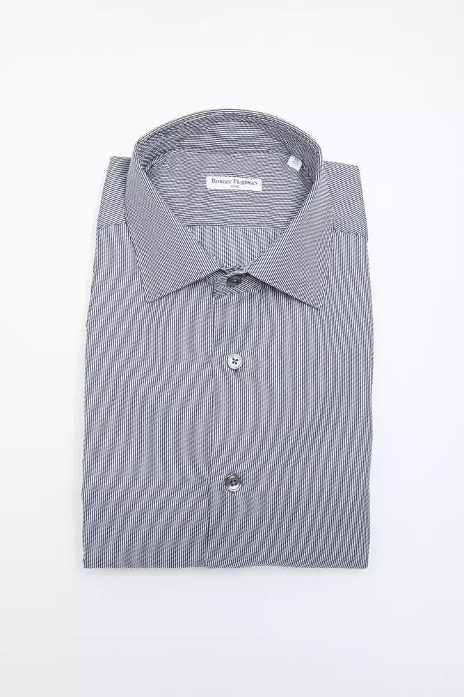 Chemise Robert Friedman en coton bleu pour homme