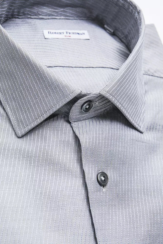 Chemise en coton beige pour homme Robert Friedman