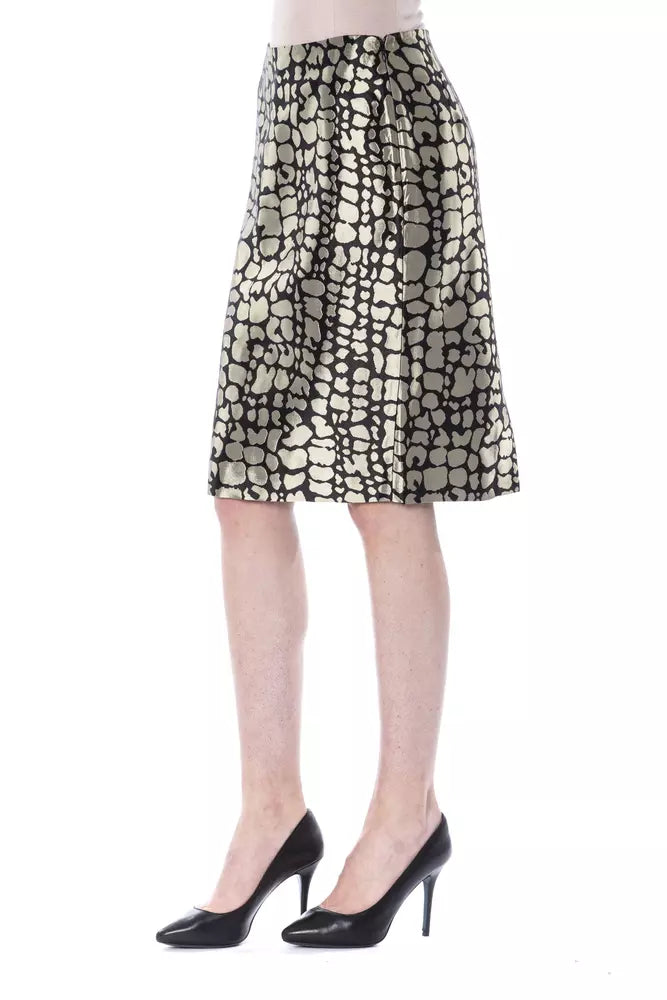 Jupe en Viscose Dorée Femme BYBLOS