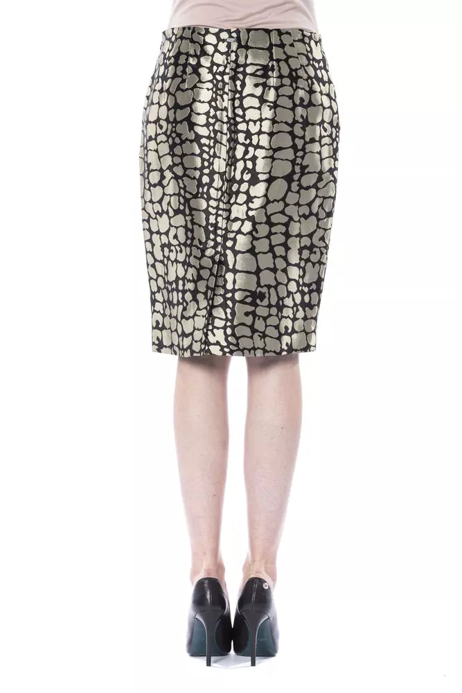 Jupe en Viscose Dorée Femme BYBLOS