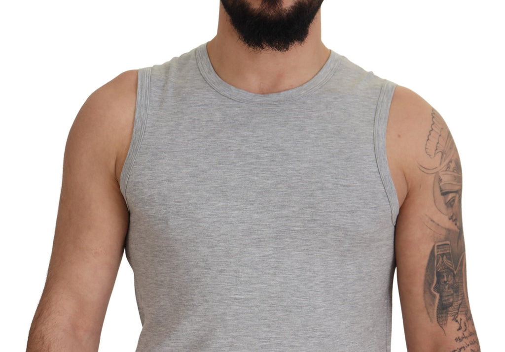 T-shirt sans manches gris pour homme Ermanno Scervino