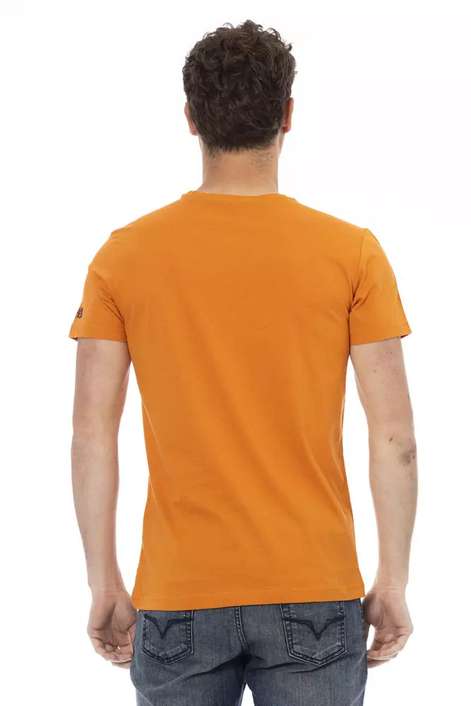 T-shirt en coton orange pour homme Trussardi Action