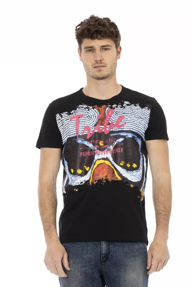 T-shirt Homme Trussardi Action en Coton Noir