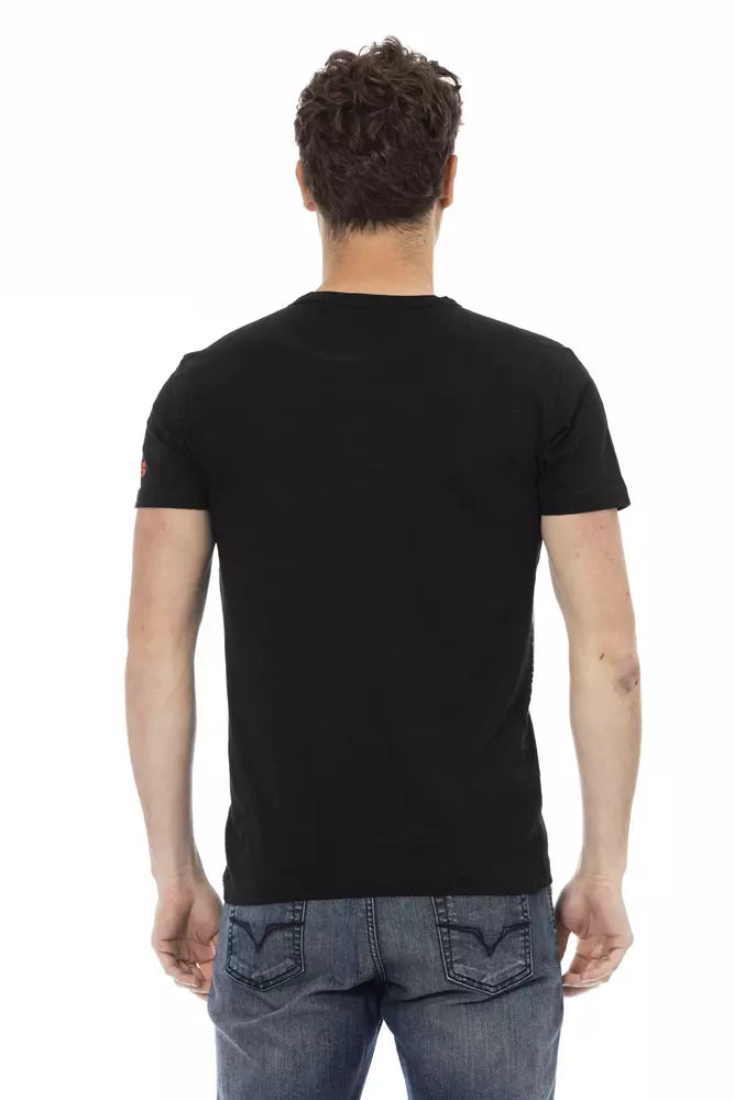 T-shirt Homme Trussardi Action en Coton Noir
