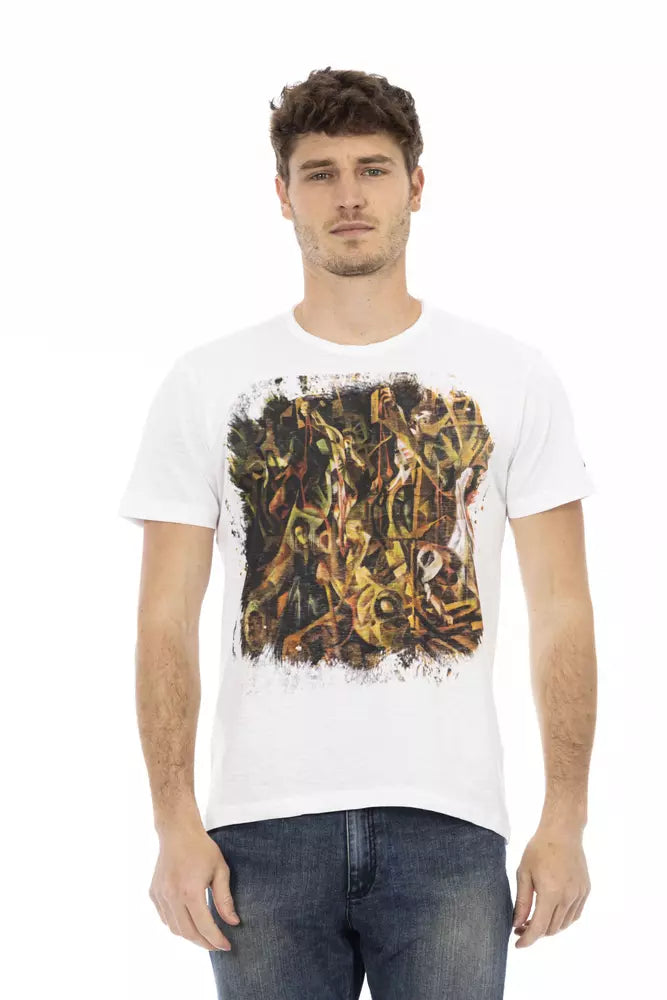 T-shirt Trussardi Action en coton blanc pour homme
