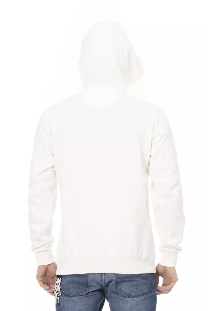 Pull Homme Automobili Lamborghini en Coton Blanc