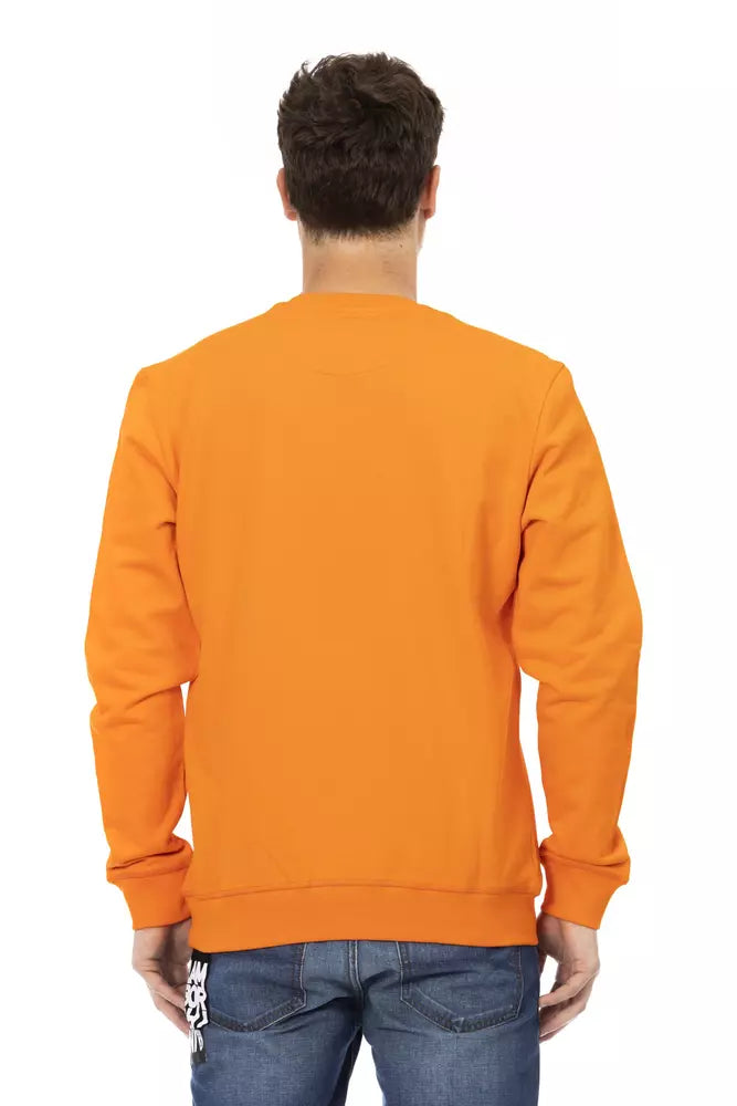 Pull homme en coton orange Automobili Lamborghini